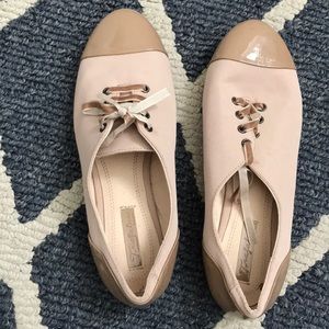 Zara nude Oxford flats